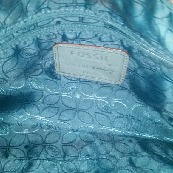 Fossil green long live vintage 1954 leather bag - Picture 5 of 6